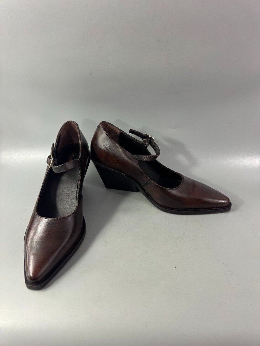 NWOB Seychelles Sparks Pointed Toe Mary Jane Pump in Brown, Size 9
